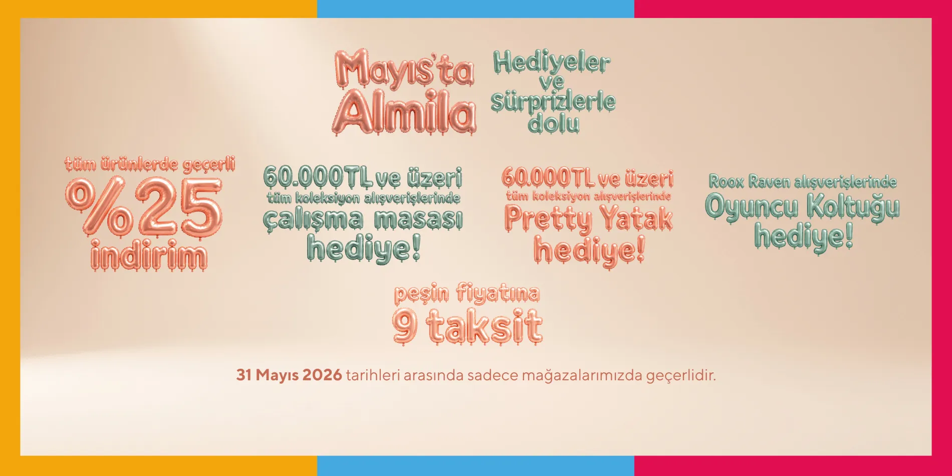 Mayıs'ta Almila Hediyeler ve Sürprizlerle Dolu!