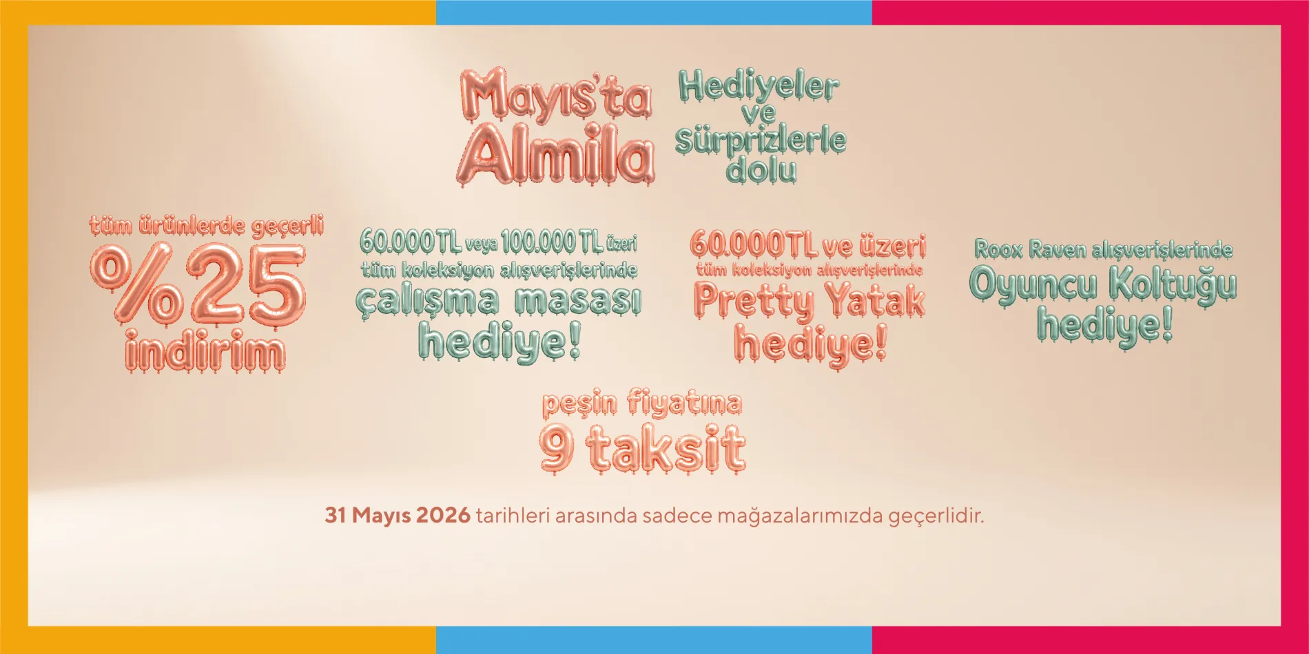 Mayıs'ta Almila Hediyeler ve Sürprizlerle Dolu!