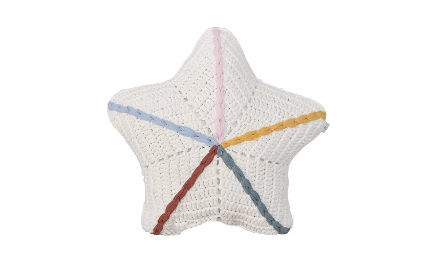 Star Dolgulu Kırlent (40x40 cm)