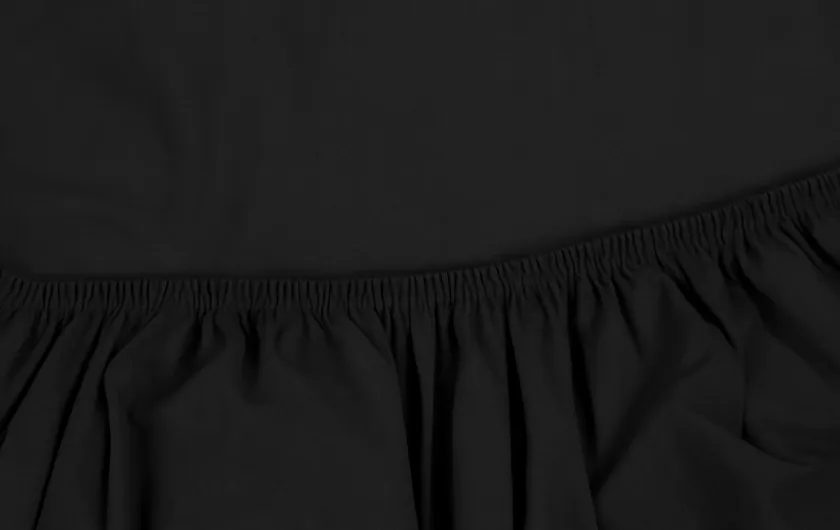 Nox Fitted Çarşaf Siyah (120x200 cm)