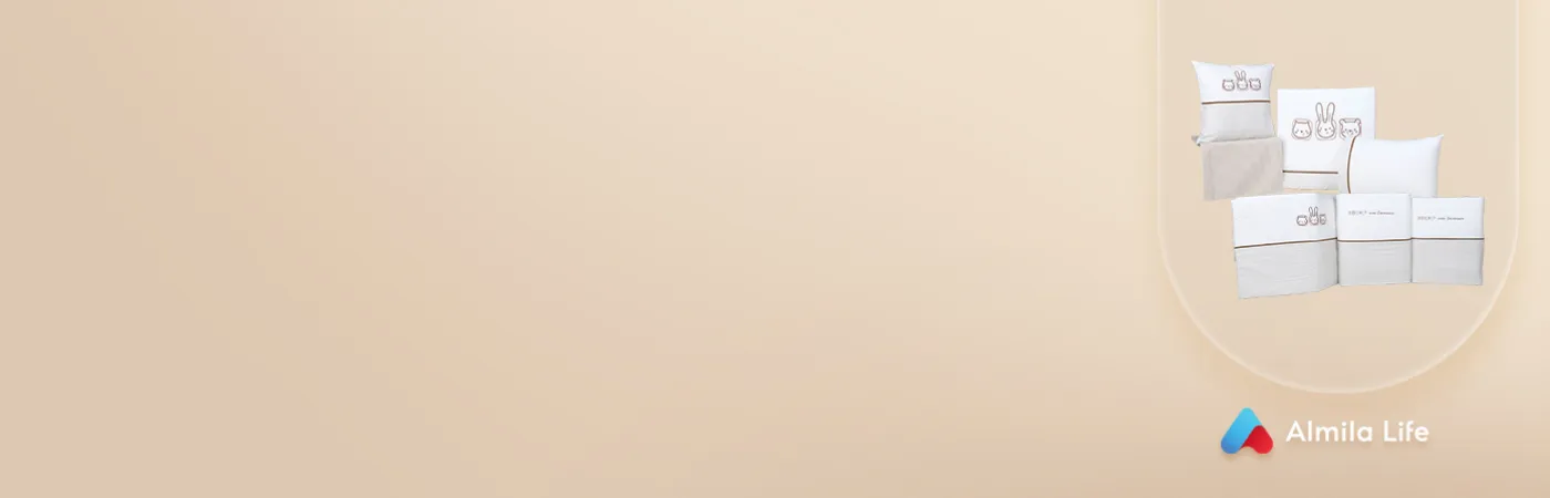 Monte Bebek Uyku Seti (80x130 cm) - Kare Desenli Monte Bebek Uyku Seti (80x130 cm) - Kare Desenli