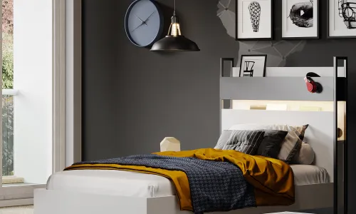 Plus 3 Adet Ahşap Kapak Beyaz