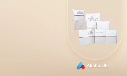 Monte Bebek Uyku Seti (80x130 cm) - Kare Desenli Monte Bebek Uyku Seti (80x130 cm) - Kare Desenli