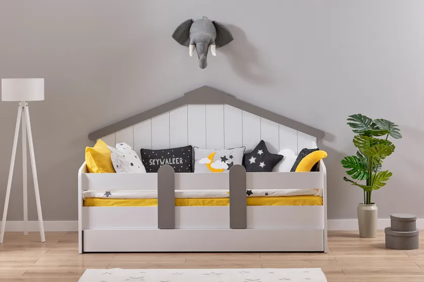 Baby Cute Gri House Bed (90x200 cm)