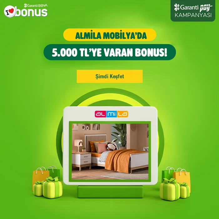Almila Mobilya’da 5.000 TL'ye Varan Bonus!