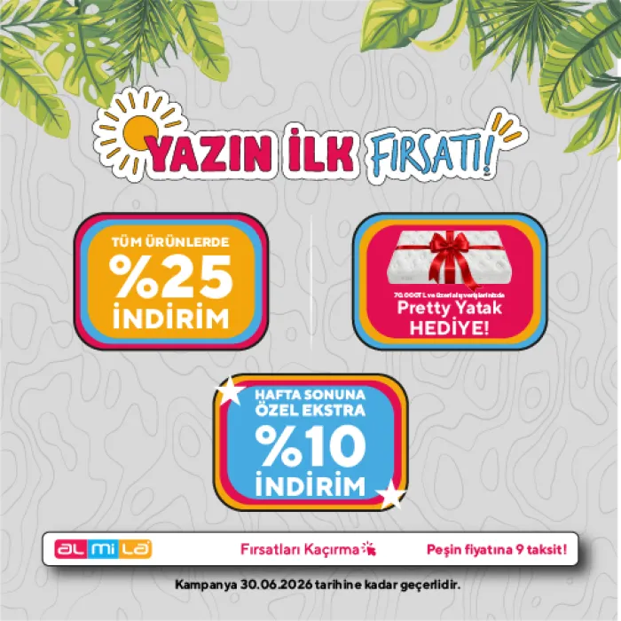 🌞 Yazın İlk Fırsatı Odanıza Geldi!