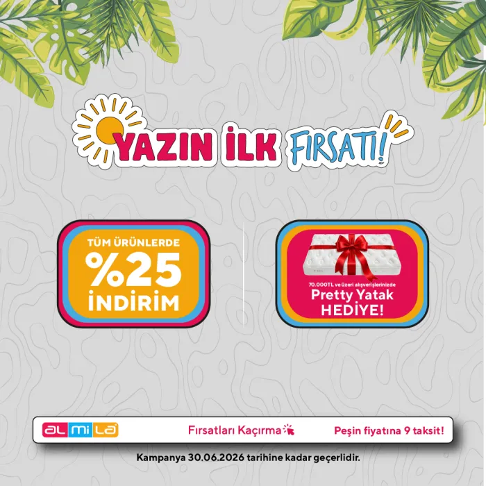 🌞 Yazın İlk Fırsatı Odanıza Geldi!